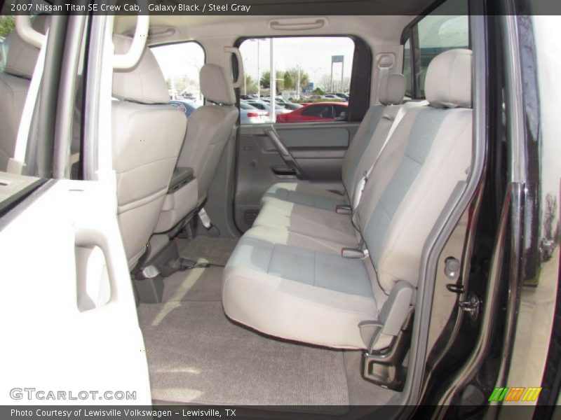 Galaxy Black / Steel Gray 2007 Nissan Titan SE Crew Cab