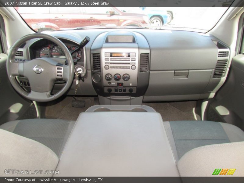 Galaxy Black / Steel Gray 2007 Nissan Titan SE Crew Cab