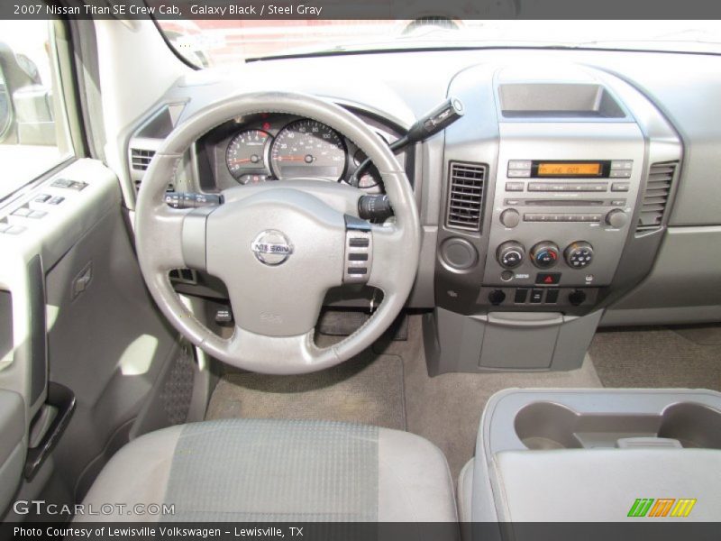 Galaxy Black / Steel Gray 2007 Nissan Titan SE Crew Cab