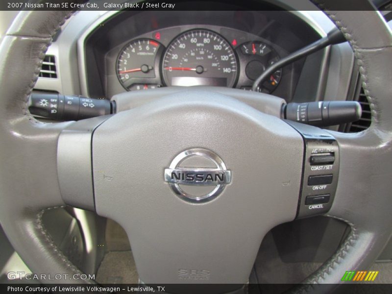 Galaxy Black / Steel Gray 2007 Nissan Titan SE Crew Cab