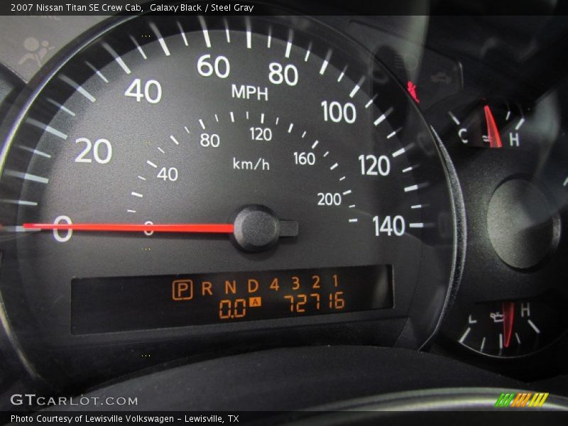 Galaxy Black / Steel Gray 2007 Nissan Titan SE Crew Cab