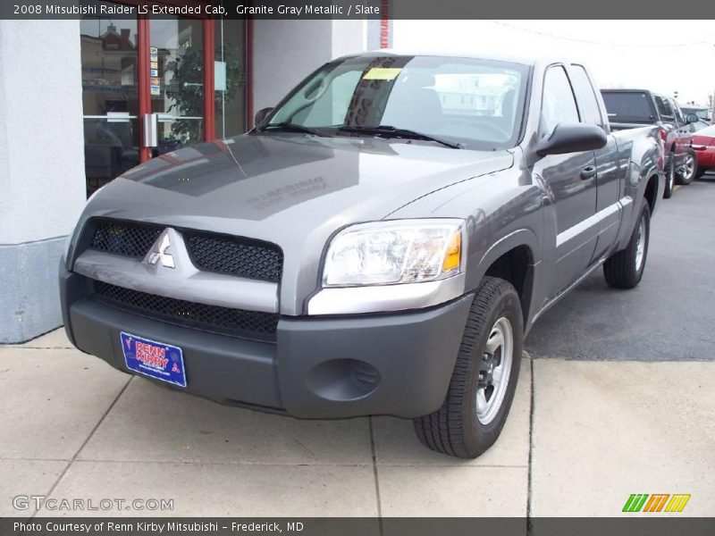 Granite Gray Metallic / Slate 2008 Mitsubishi Raider LS Extended Cab
