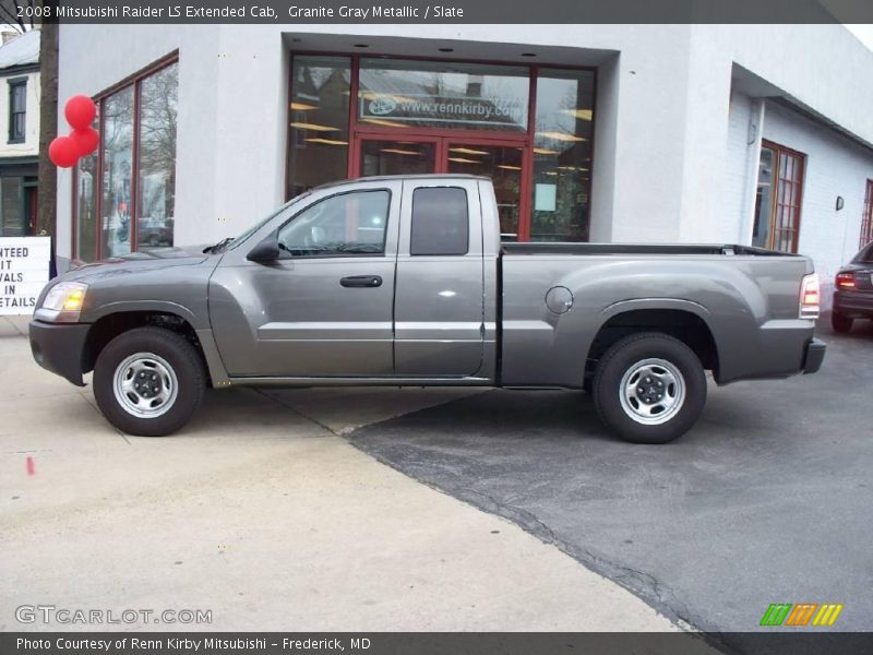 Granite Gray Metallic / Slate 2008 Mitsubishi Raider LS Extended Cab