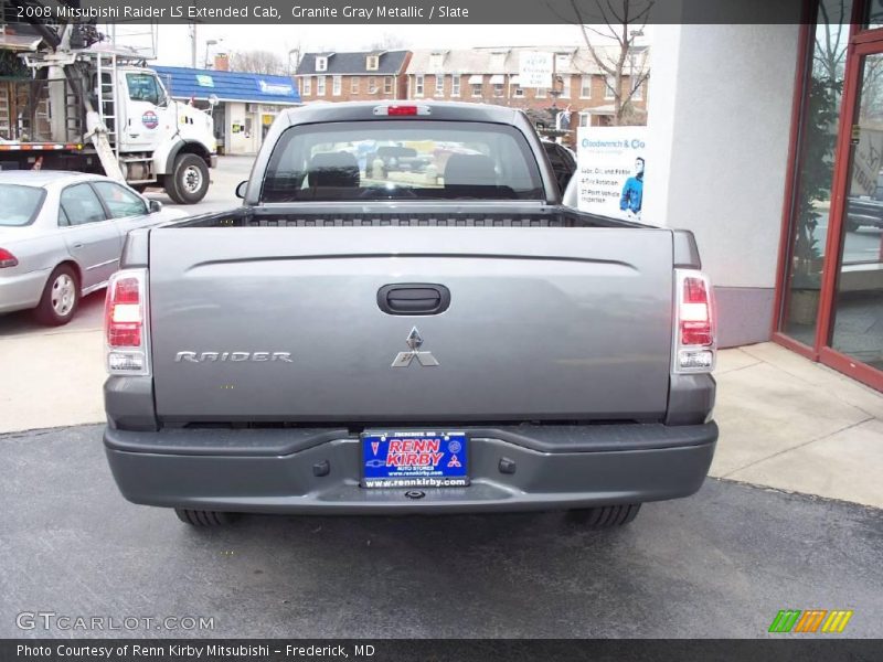 Granite Gray Metallic / Slate 2008 Mitsubishi Raider LS Extended Cab
