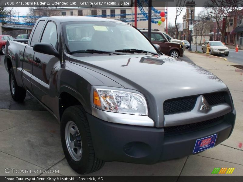 Granite Gray Metallic / Slate 2008 Mitsubishi Raider LS Extended Cab