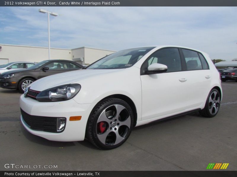 Candy White / Interlagos Plaid Cloth 2012 Volkswagen GTI 4 Door