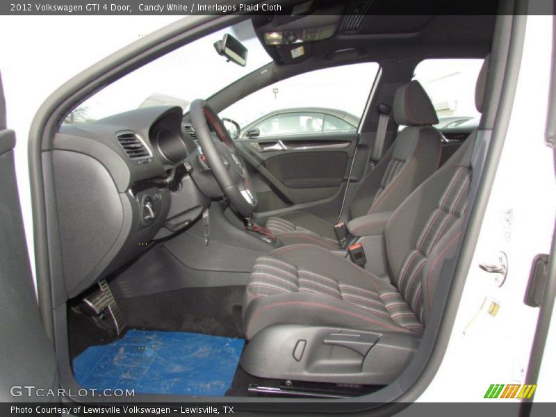 Candy White / Interlagos Plaid Cloth 2012 Volkswagen GTI 4 Door
