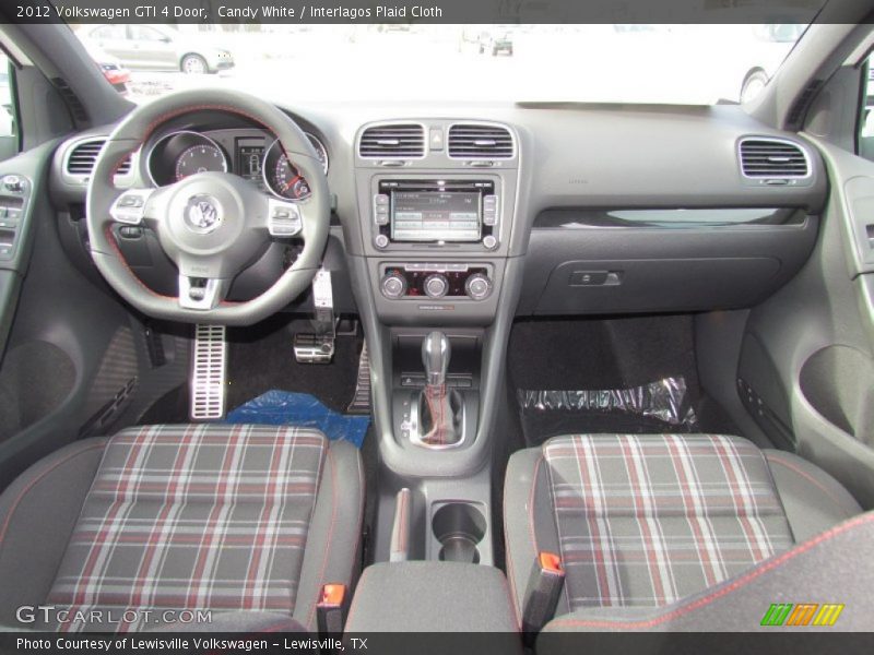 Candy White / Interlagos Plaid Cloth 2012 Volkswagen GTI 4 Door