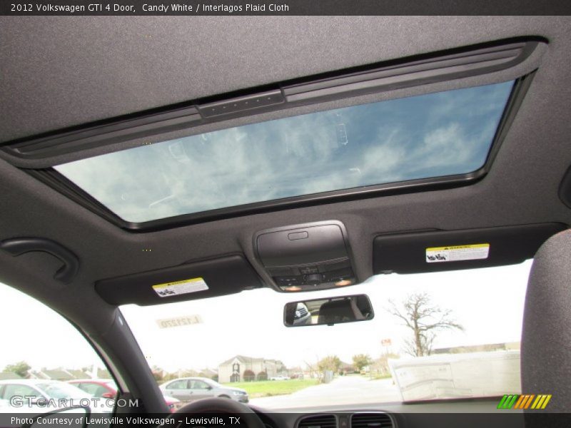 Candy White / Interlagos Plaid Cloth 2012 Volkswagen GTI 4 Door