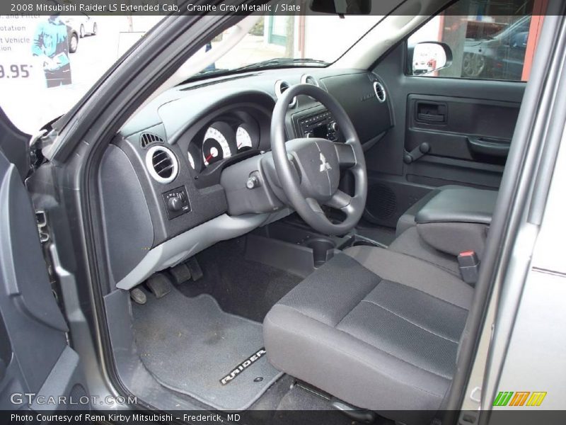 Granite Gray Metallic / Slate 2008 Mitsubishi Raider LS Extended Cab