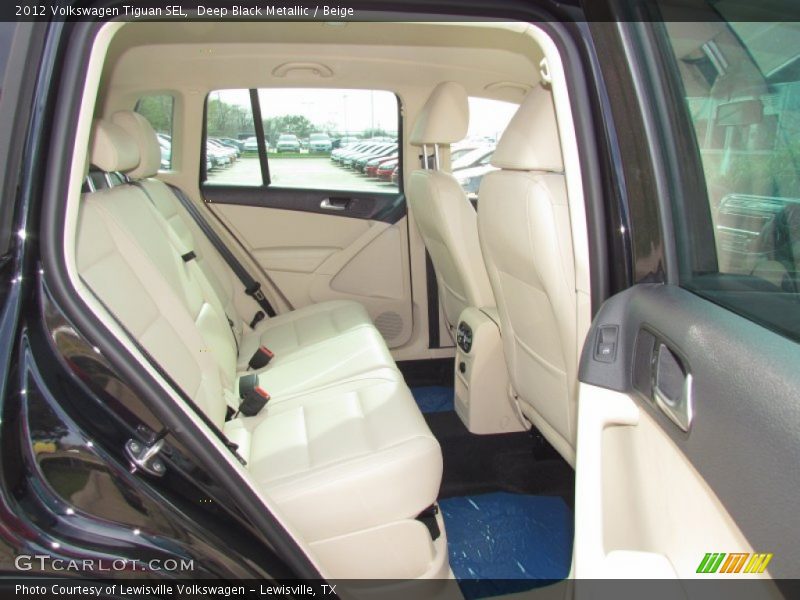 Deep Black Metallic / Beige 2012 Volkswagen Tiguan SEL
