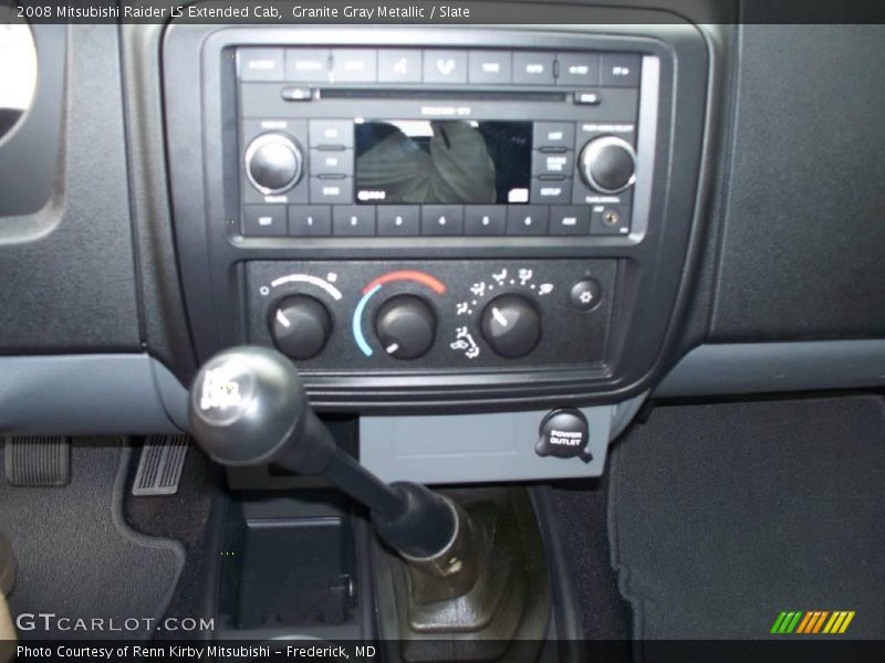 Granite Gray Metallic / Slate 2008 Mitsubishi Raider LS Extended Cab