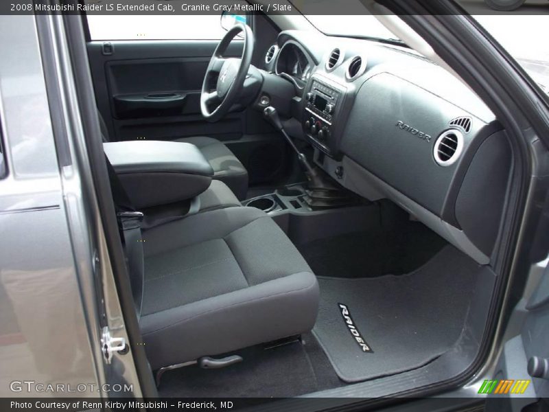 Granite Gray Metallic / Slate 2008 Mitsubishi Raider LS Extended Cab