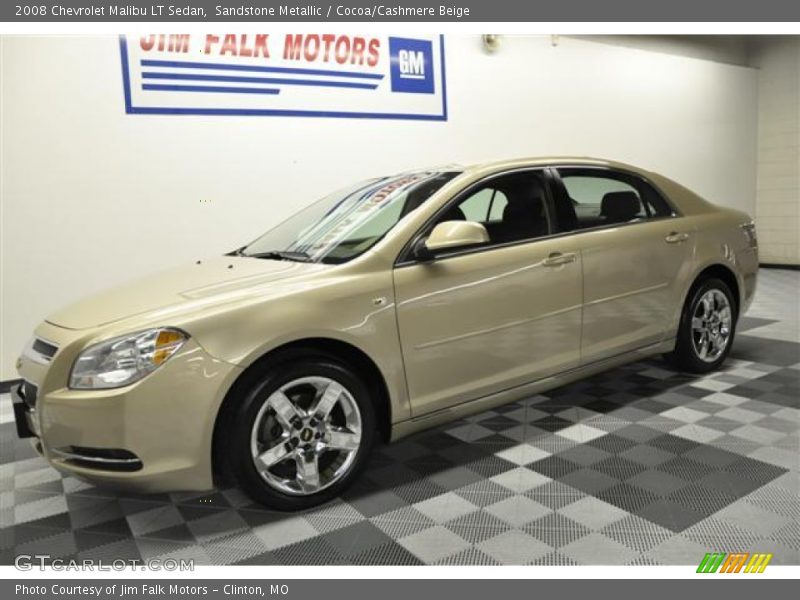Sandstone Metallic / Cocoa/Cashmere Beige 2008 Chevrolet Malibu LT Sedan
