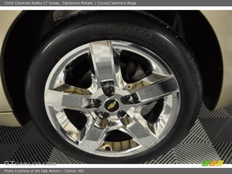 Sandstone Metallic / Cocoa/Cashmere Beige 2008 Chevrolet Malibu LT Sedan
