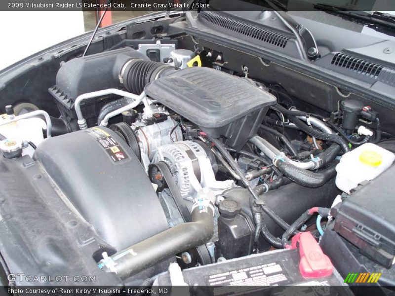 Granite Gray Metallic / Slate 2008 Mitsubishi Raider LS Extended Cab