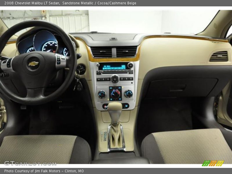 Sandstone Metallic / Cocoa/Cashmere Beige 2008 Chevrolet Malibu LT Sedan