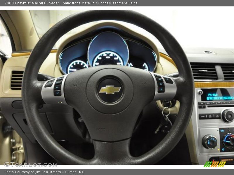 Sandstone Metallic / Cocoa/Cashmere Beige 2008 Chevrolet Malibu LT Sedan