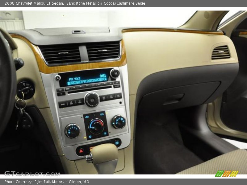 Sandstone Metallic / Cocoa/Cashmere Beige 2008 Chevrolet Malibu LT Sedan