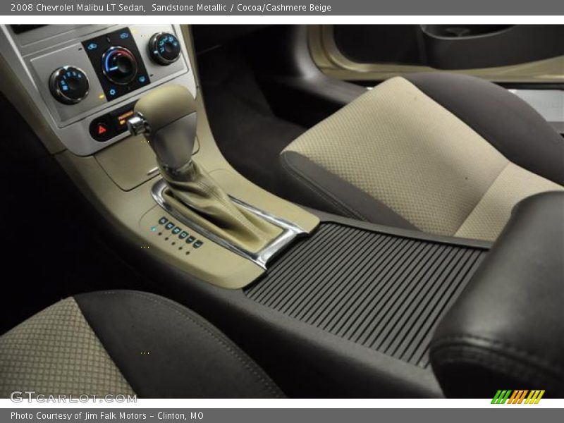 Sandstone Metallic / Cocoa/Cashmere Beige 2008 Chevrolet Malibu LT Sedan