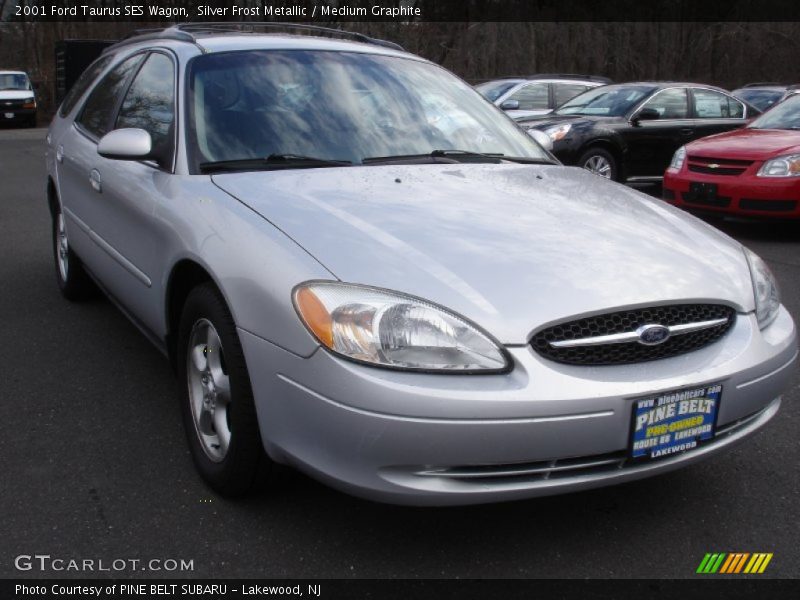 Silver Frost Metallic / Medium Graphite 2001 Ford Taurus SES Wagon