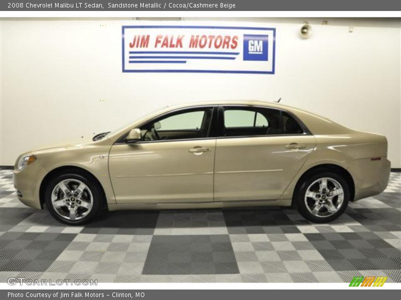 Sandstone Metallic / Cocoa/Cashmere Beige 2008 Chevrolet Malibu LT Sedan