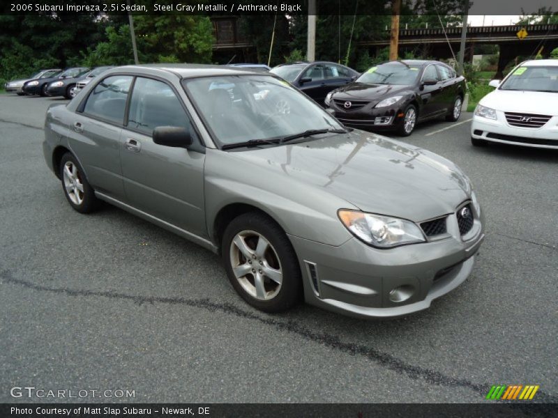Steel Gray Metallic / Anthracite Black 2006 Subaru Impreza 2.5i Sedan