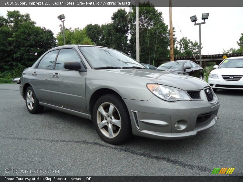 Steel Gray Metallic / Anthracite Black 2006 Subaru Impreza 2.5i Sedan
