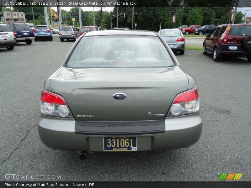 Steel Gray Metallic / Anthracite Black 2006 Subaru Impreza 2.5i Sedan