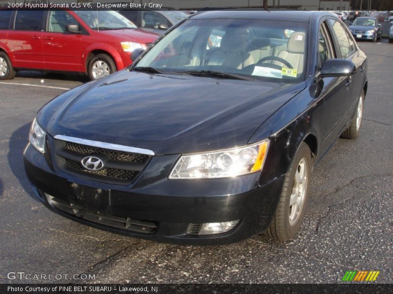 Deepwater Blue / Gray 2006 Hyundai Sonata GLS V6