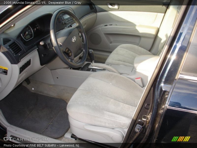 Deepwater Blue / Gray 2006 Hyundai Sonata GLS V6