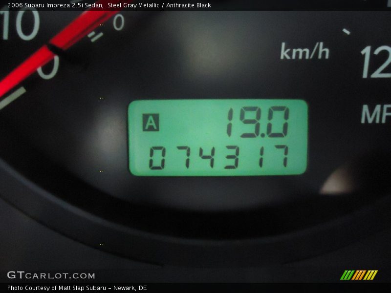 Steel Gray Metallic / Anthracite Black 2006 Subaru Impreza 2.5i Sedan