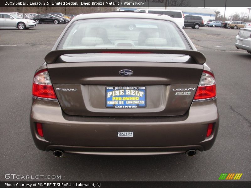 Deep Bronze Metallic / Warm Ivory 2009 Subaru Legacy 2.5i Limited Sedan