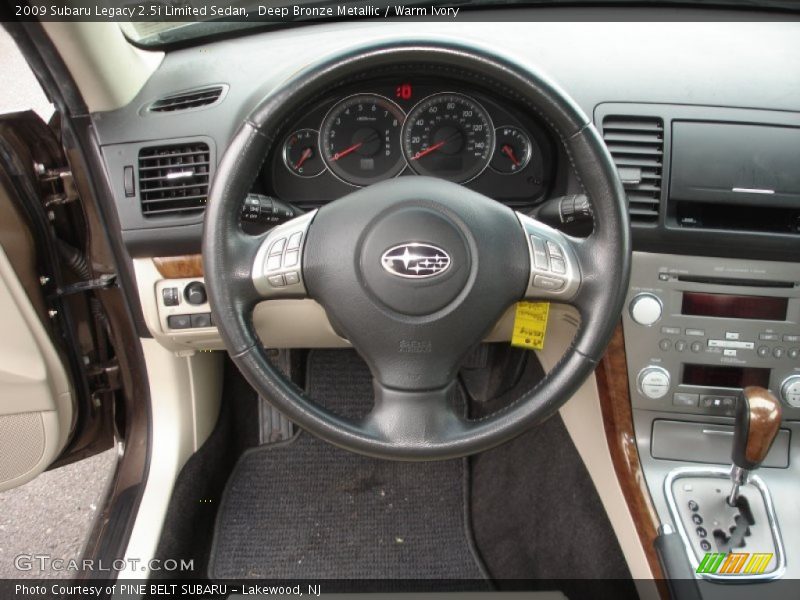 Deep Bronze Metallic / Warm Ivory 2009 Subaru Legacy 2.5i Limited Sedan