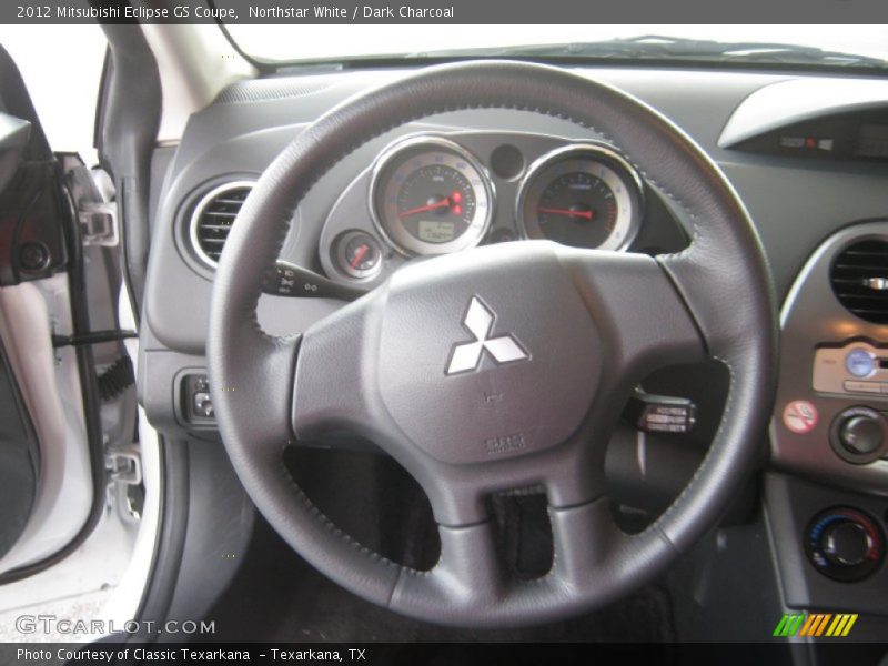 Northstar White / Dark Charcoal 2012 Mitsubishi Eclipse GS Coupe