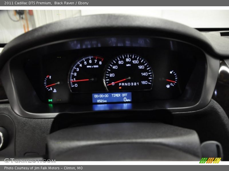 Black Raven / Ebony 2011 Cadillac DTS Premium
