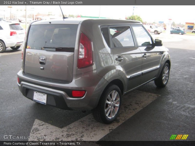 Titanium Gray / Black Soul Logo Cloth 2012 Kia Soul +