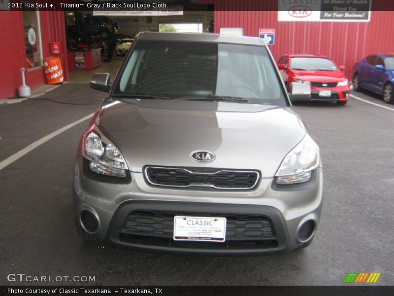 Titanium Gray / Black Soul Logo Cloth 2012 Kia Soul +