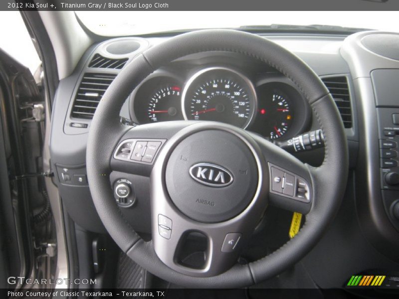 Titanium Gray / Black Soul Logo Cloth 2012 Kia Soul +