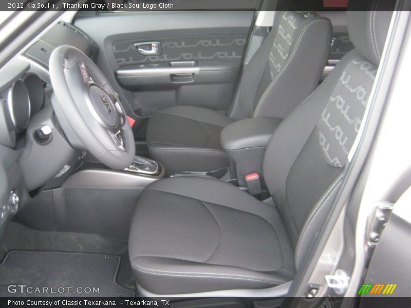 Titanium Gray / Black Soul Logo Cloth 2012 Kia Soul +