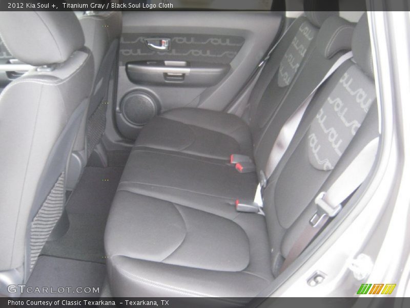 Titanium Gray / Black Soul Logo Cloth 2012 Kia Soul +