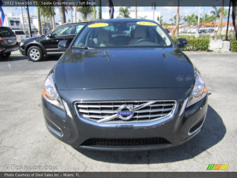 Saville Grey Metallic / Soft Beige 2012 Volvo S60 T5