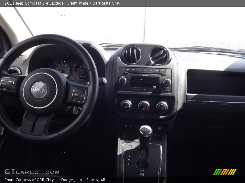 Bright White / Dark Slate Gray 2011 Jeep Compass 2.4 Latitude