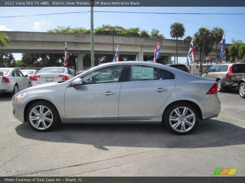 Electric Silver Metallic / Off Black/Anthracite Black 2012 Volvo S60 T6 AWD