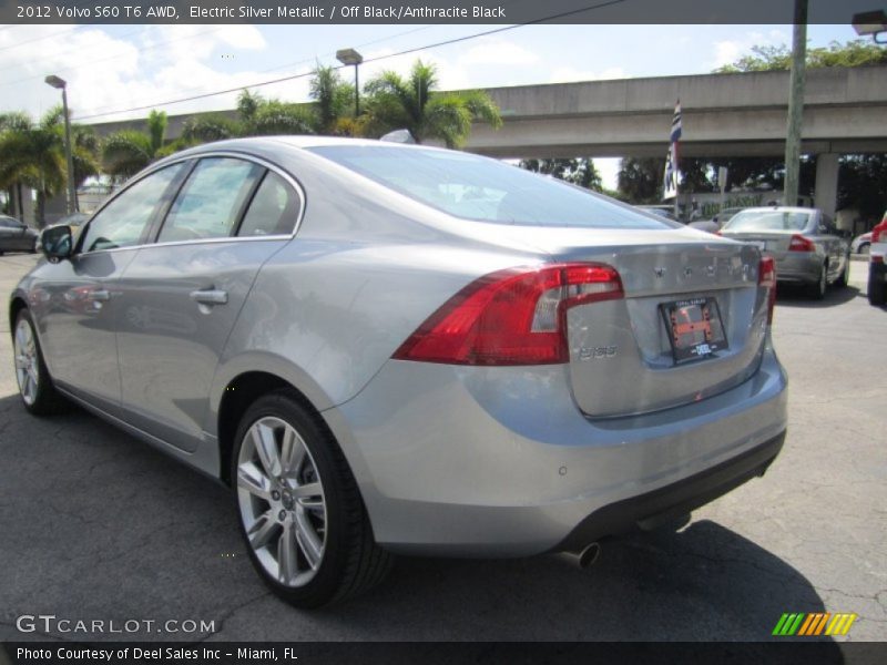 Electric Silver Metallic / Off Black/Anthracite Black 2012 Volvo S60 T6 AWD