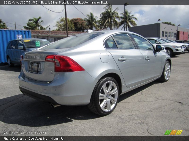 Electric Silver Metallic / Off Black/Anthracite Black 2012 Volvo S60 T6 AWD