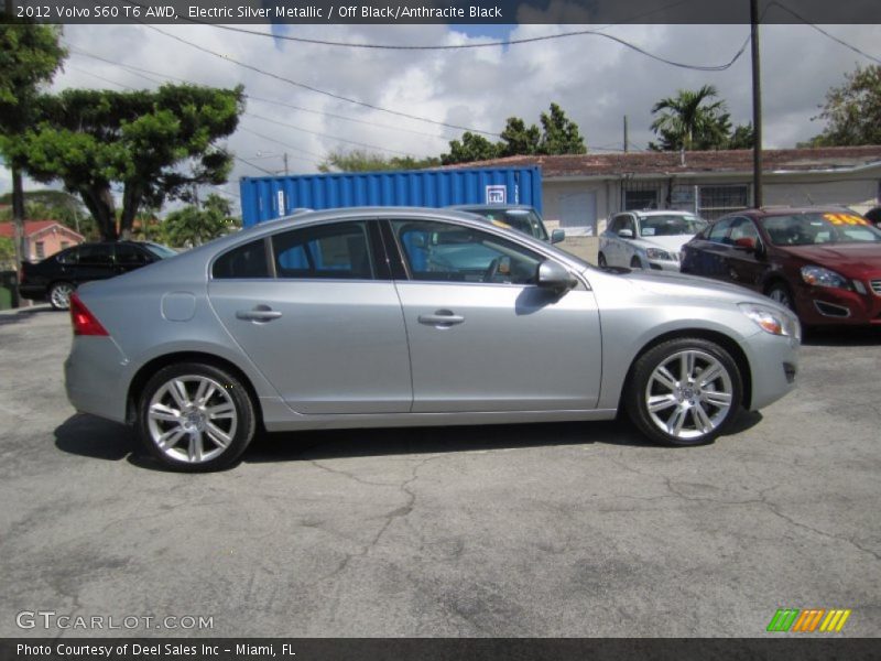 Electric Silver Metallic / Off Black/Anthracite Black 2012 Volvo S60 T6 AWD