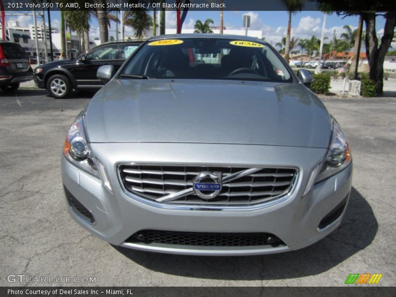 Electric Silver Metallic / Off Black/Anthracite Black 2012 Volvo S60 T6 AWD