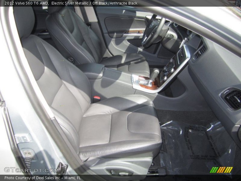 Electric Silver Metallic / Off Black/Anthracite Black 2012 Volvo S60 T6 AWD