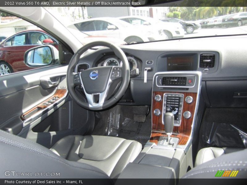 Electric Silver Metallic / Off Black/Anthracite Black 2012 Volvo S60 T6 AWD